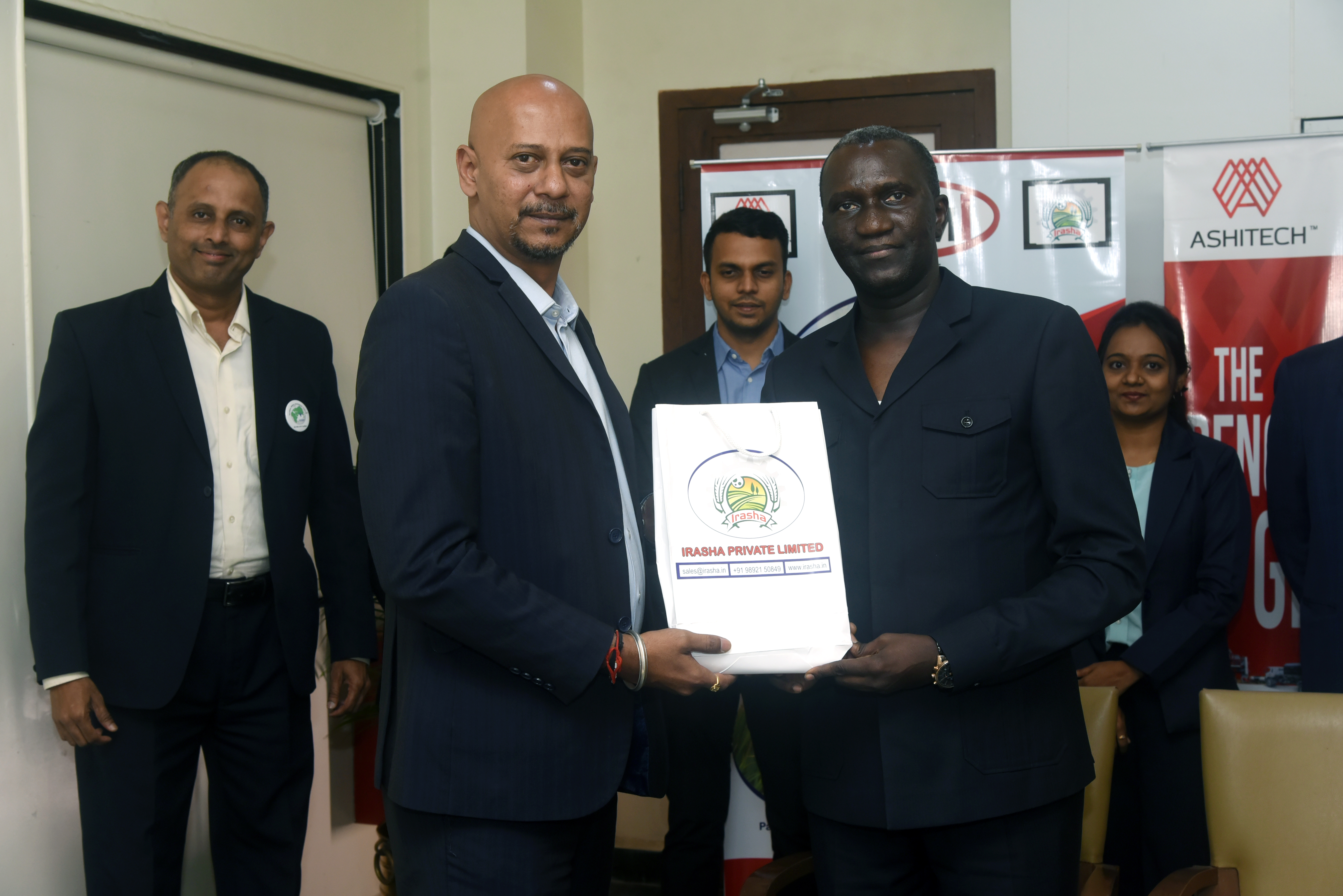 International Delegation With Gambain Diplomat